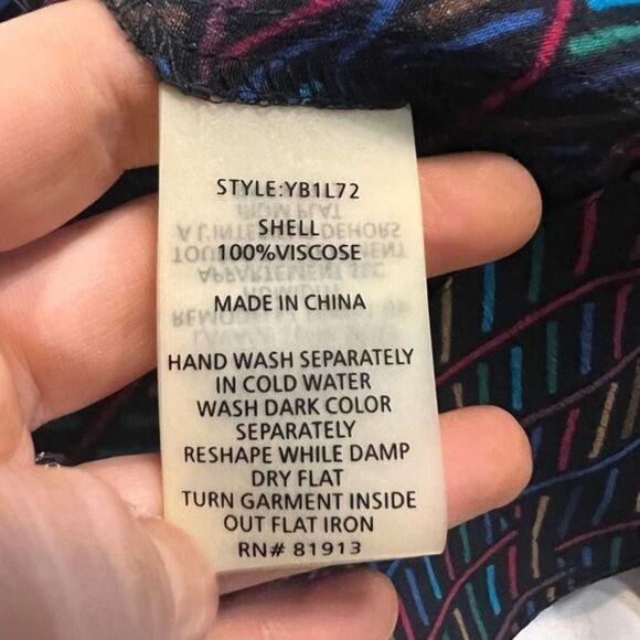 plenty by TRACY REESE Off-the-Shoulder Chemise Blouse top size small - Picture 9 of 10